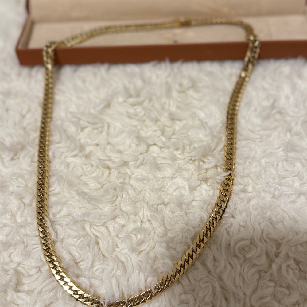 18K 100 Gram Gold Chain Necklace 24” M LINK MADE IN JAPAN